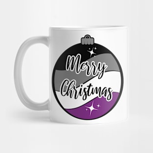 Christmas Ornament in Asexual Pride Flag Colors Mug